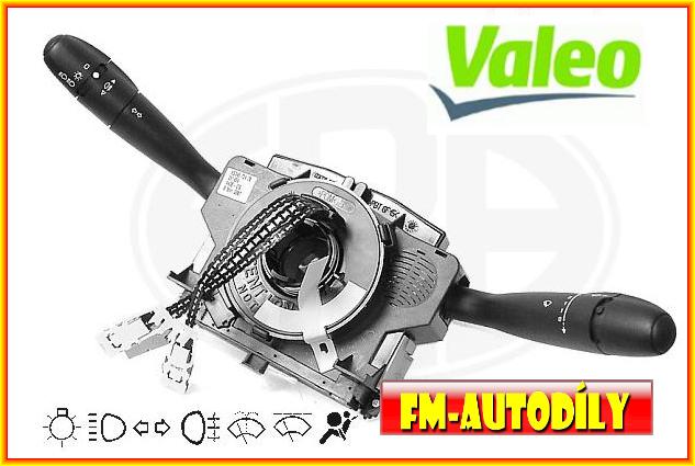 Přepínač blinkrů světel a stěračů 0016 VALEO Citroen Berlingo Peugeot 206 Partner 2002 až 2010