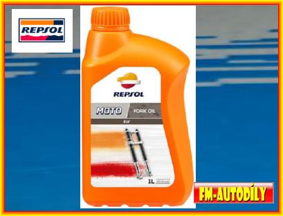 Olej 5w 1L REPSOL Fork oil pro tlumičové vidlice motocyklů