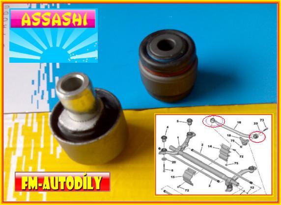 Silentblok ramene 0045 ASSASHI Peugeot 206 SW 515091 515092