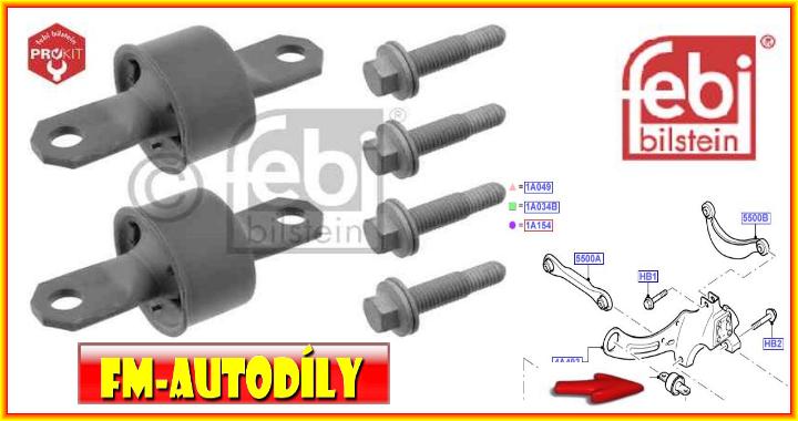 Silentblok ramene 0046 KIT FEBI Ford Focus C-Max 2003 až 2007