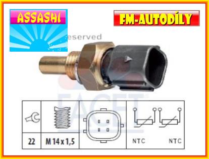 Snímač teploty 0003 ASSASHI Ssangyong Korando Musso 1996 až 2000