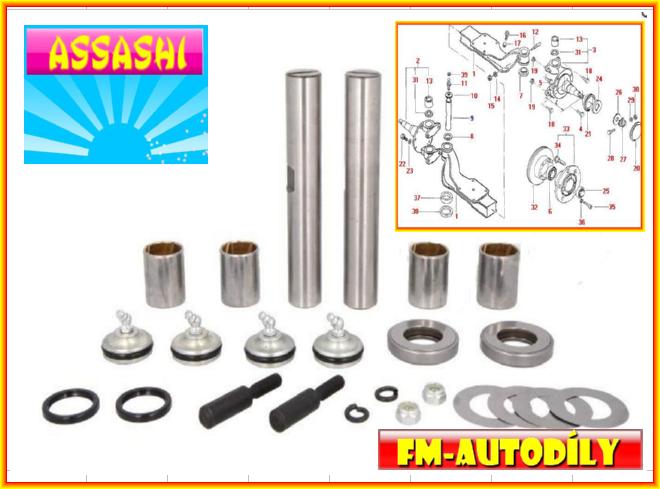 Svislý čep nápravy K704 Kit ASSASHI Nissan Atleon