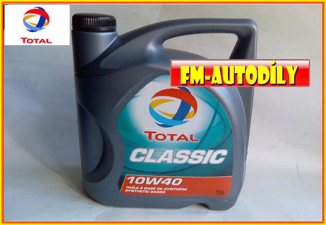 Olej 10W40 5L TOTAL Classic