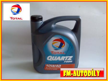 Olej 10W40 5L TOTAL Quartz 7000