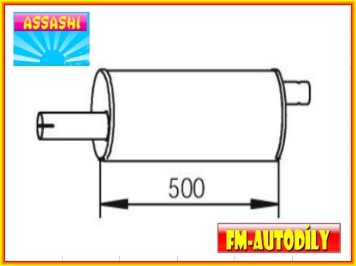Tlumič výfuku 1002 ASSASHI Nissan Cabstar E 1998 až 2006
