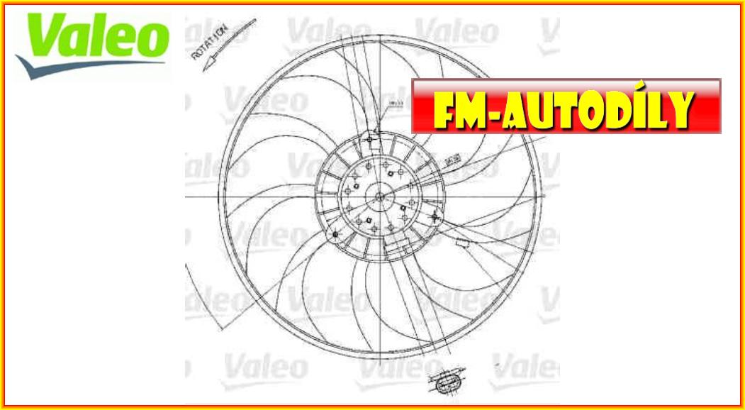 Ventilátor chladiče 0001 VALEO Renault Master