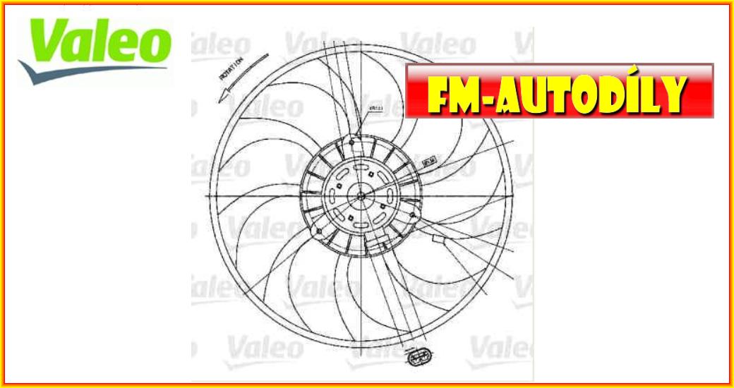 Ventilátor chladiče 0002 VALEO Renault Master