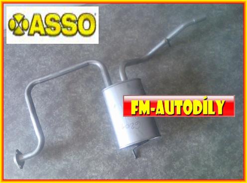 Zadní tlumič výfuku 077016 ASSO Daewoo Matiz 1998 až 2005